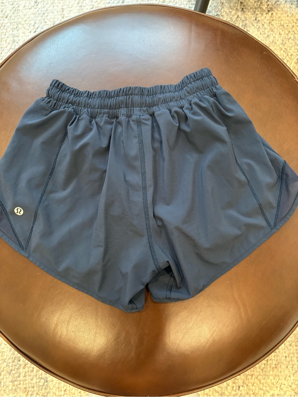 lululemon Hotty Hot Navy Athletic Running Shorts